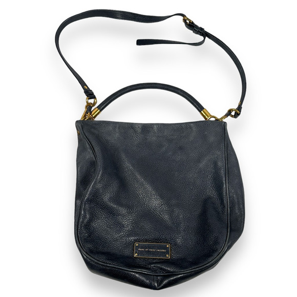 Marc Jacobs Too Hot To Handle Hobo Bag Womens Handbag 100% Cow Leather Black - Picture 1 of 10
